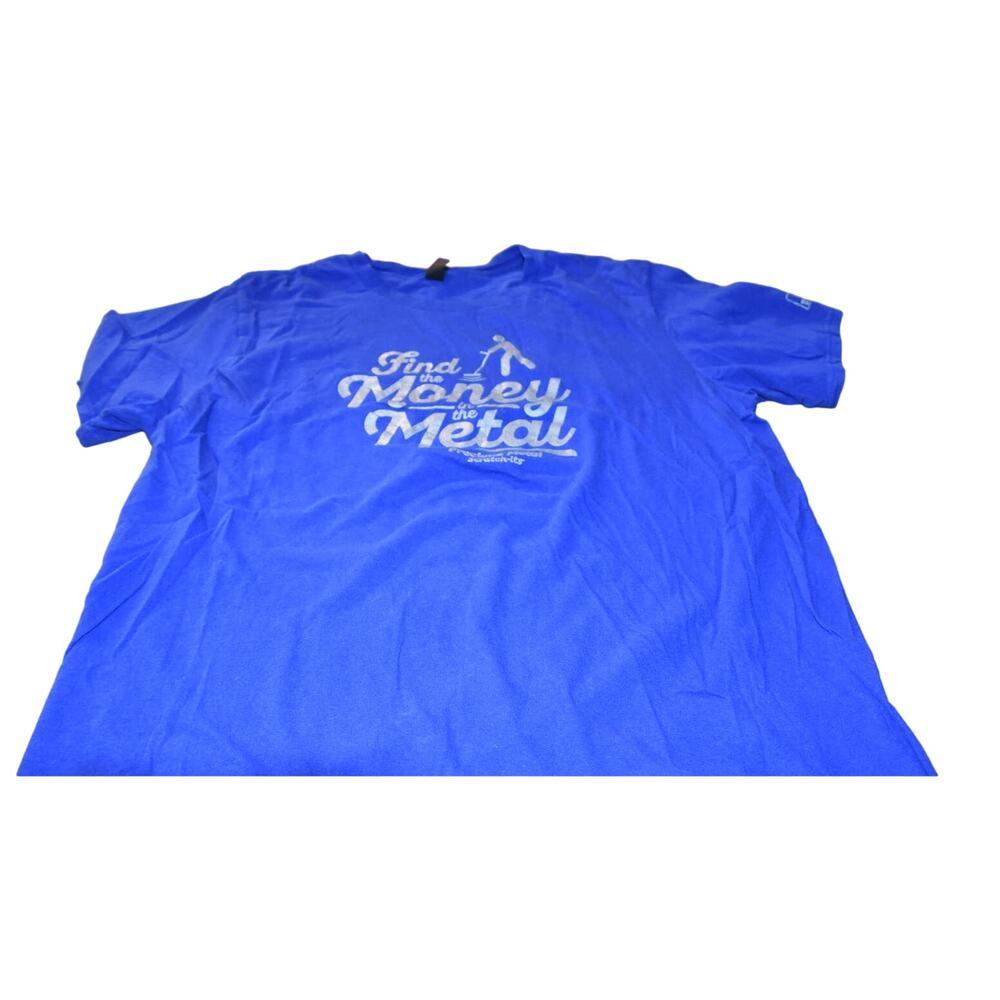 Oregon Lottery Vintage Tee, Unisex, XL, LN, Royal Blue, Silver Glitter Print